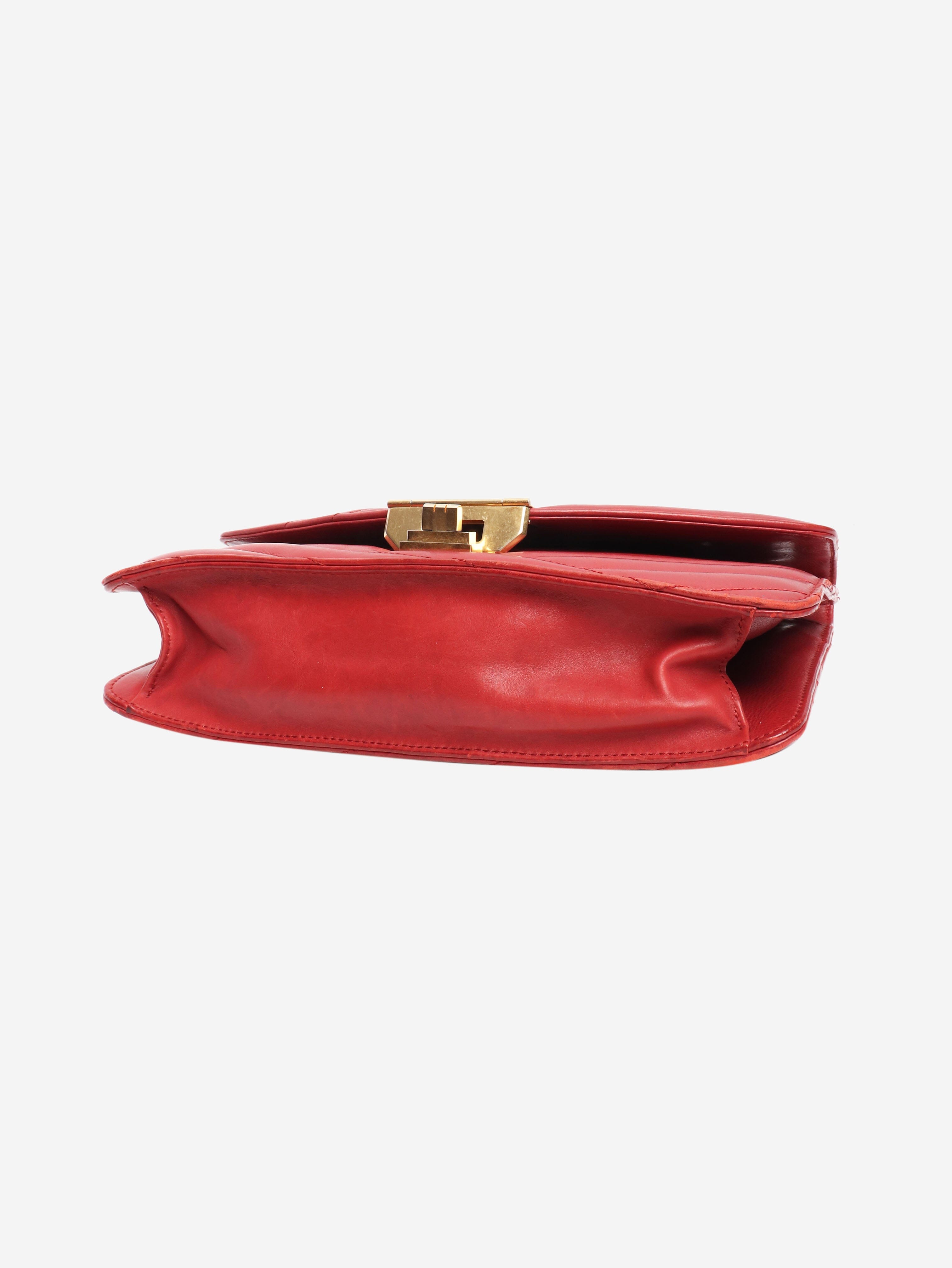 Red 2011 Gabrielle quilted leather shoulder bag Shoulder bags Chanel 