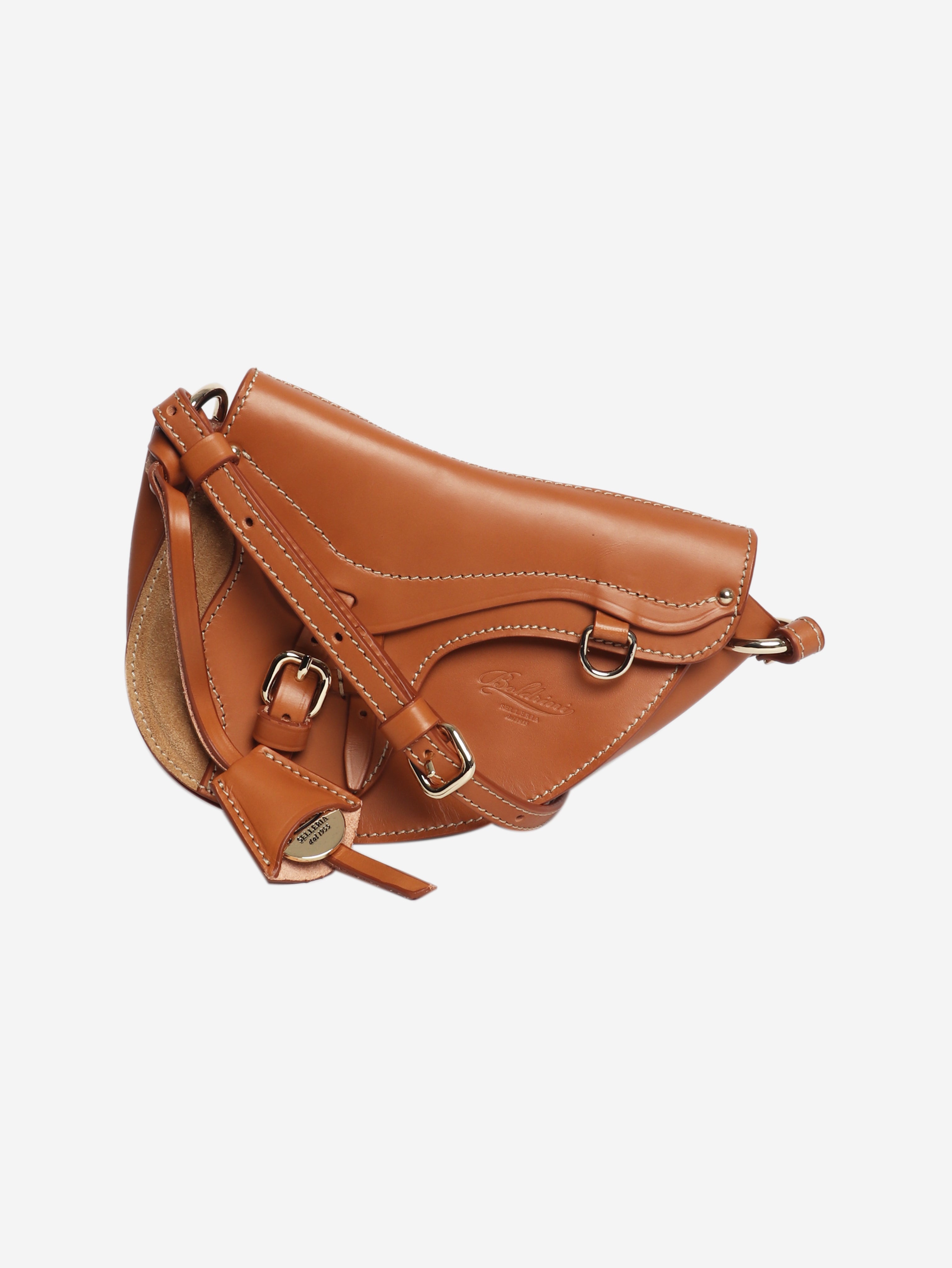 Brown saddle bag
