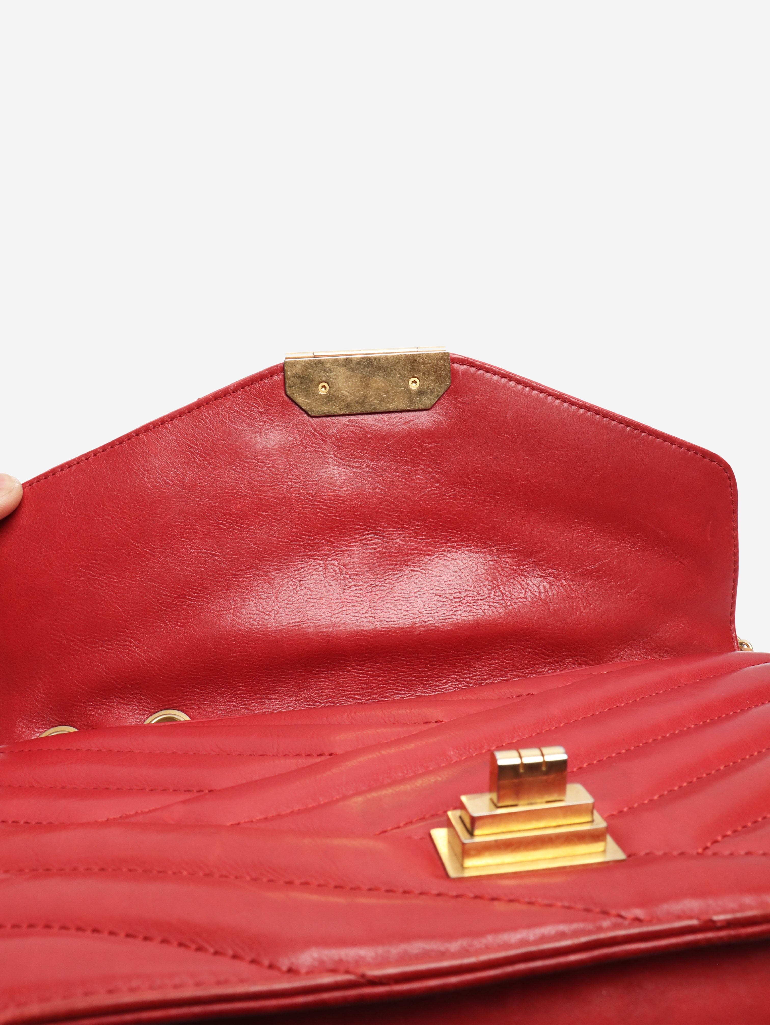 Red 2011 Gabrielle quilted leather shoulder bag Shoulder bags Chanel 