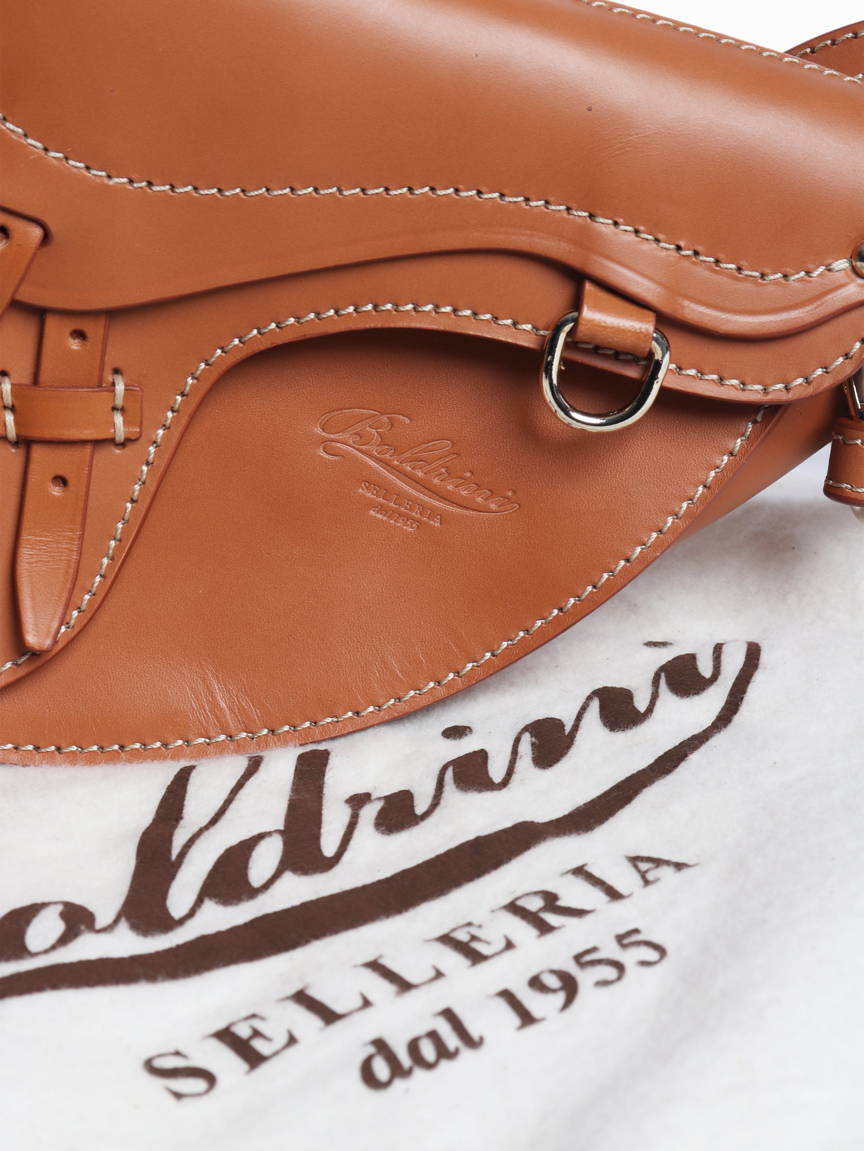Brown saddle bag