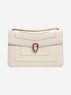 Cream Serpenti Forever shoulder bag Shoulder bags Bvlgari 