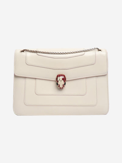 Cream Serpenti Forever shoulder bag Shoulder bags Bvlgari 