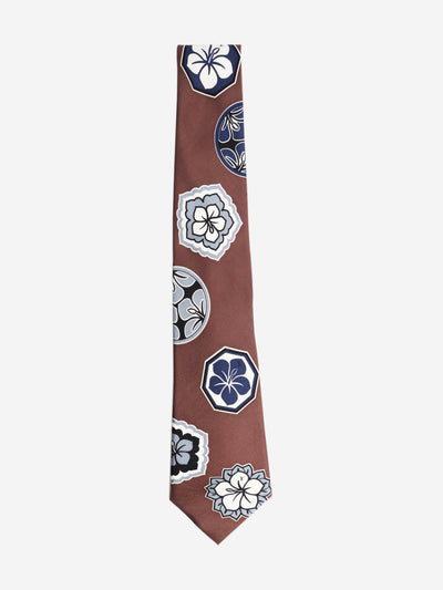 Brown silk floral tie Ties Louis Vuitton 