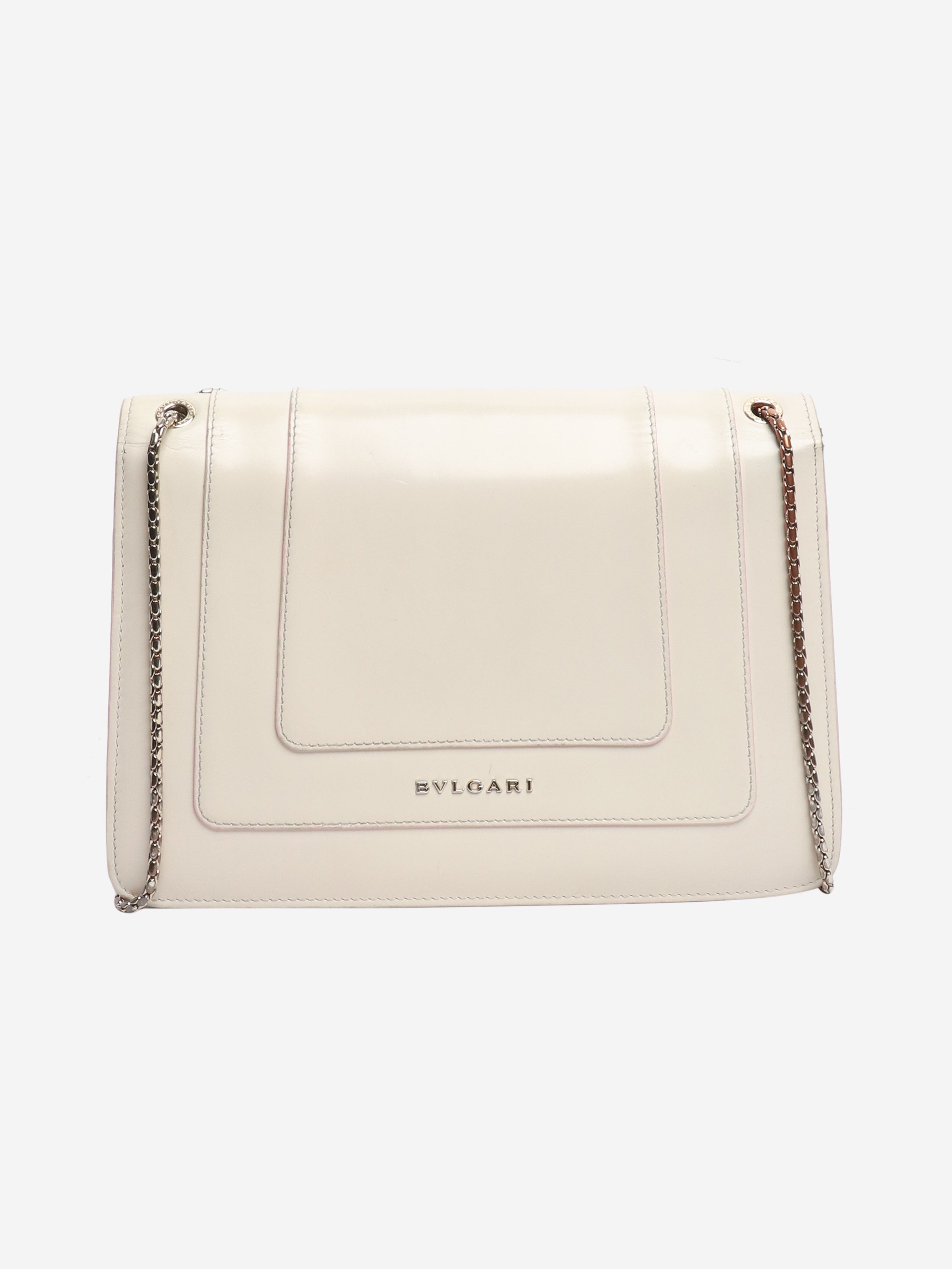 Cream Serpenti Forever shoulder bag Shoulder bags Bvlgari 