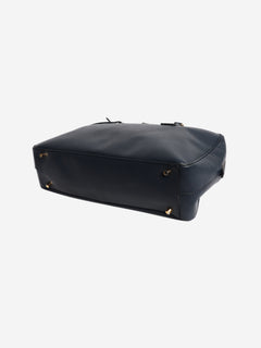 Navy Saffiano Lux leather bag