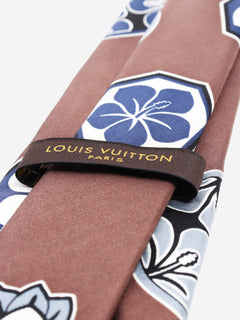 Brown silk floral tie Ties Louis Vuitton 