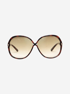 Tom Ford Brown tortoise Islay round sunglasses