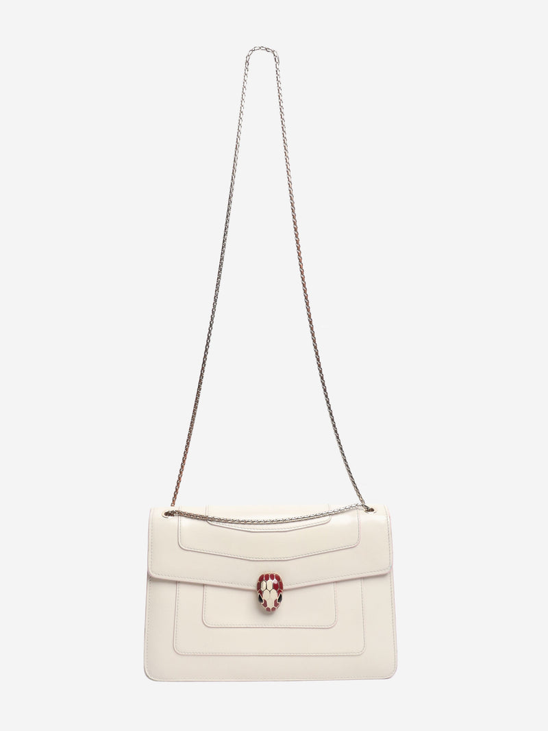 Cream Serpenti Forever shoulder bag Shoulder bags Bvlgari 
