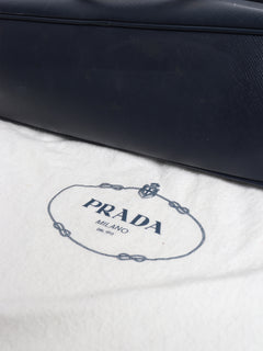 Navy Saffiano Lux leather bag