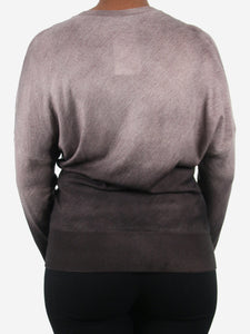 Fendi Brown ombre wool cardigan - size UK 12