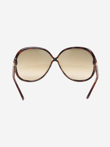 Tom Ford Brown tortoise Islay round sunglasses
