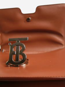 Burberry Brown TB leather shoulder bag