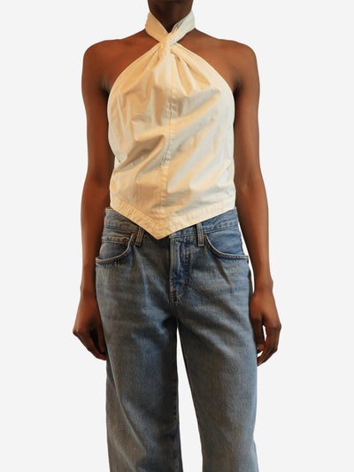 White halter-neck top - size XS Tops Anine Bing 