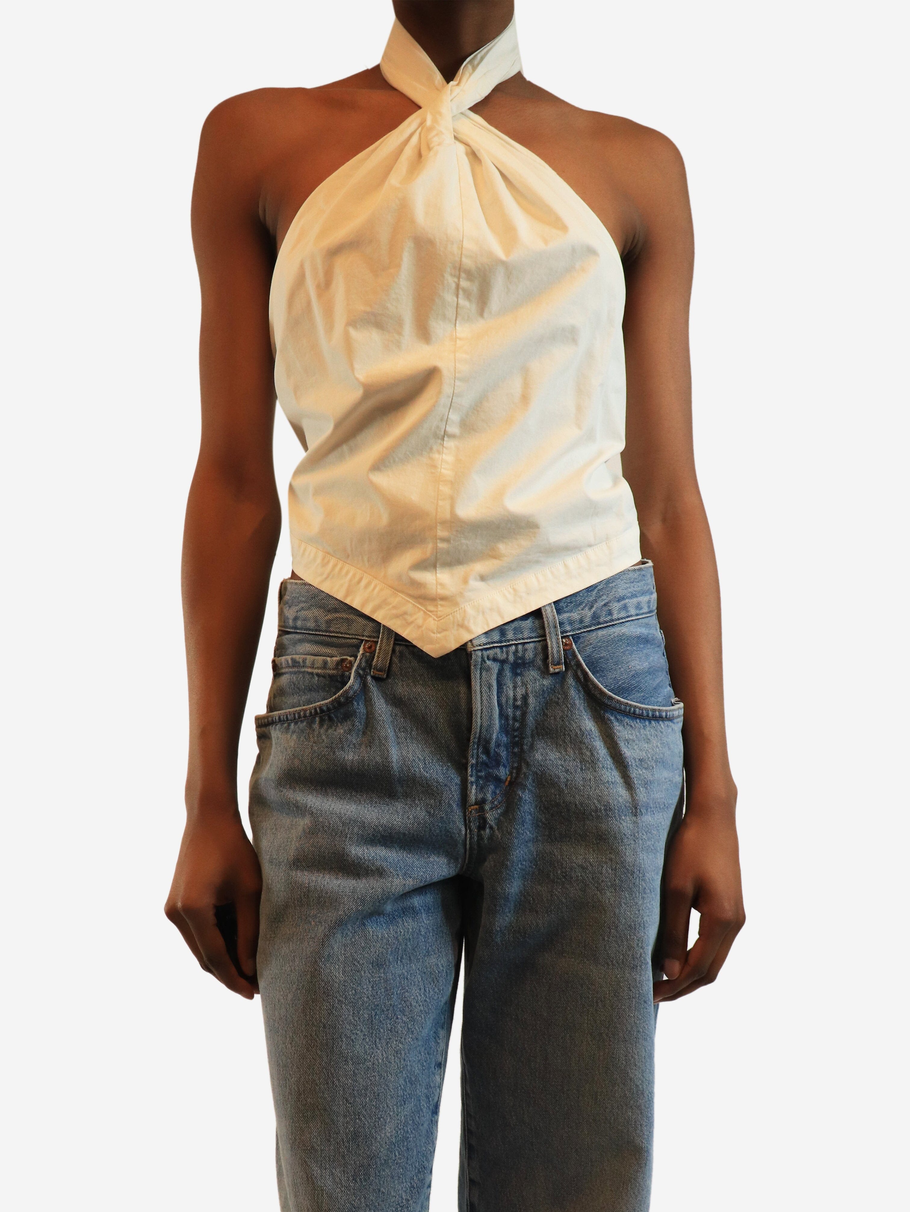 White halter-neck top - size XS Tops Anine Bing 