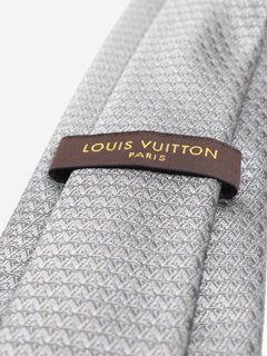 Grey silk tie Ties Louis Vuitton 