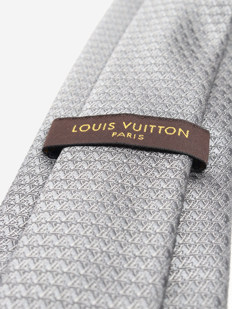 Grey silk tie Ties Louis Vuitton 