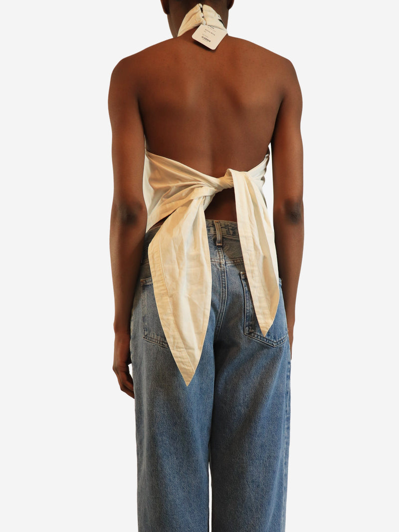 White halter-neck top - size XS Tops Anine Bing 