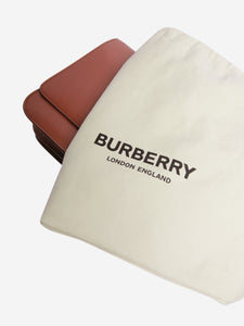 Burberry Brown TB leather shoulder bag