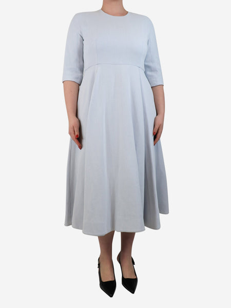 Light blue Georgie crepe midi dress - size UK 14 product image