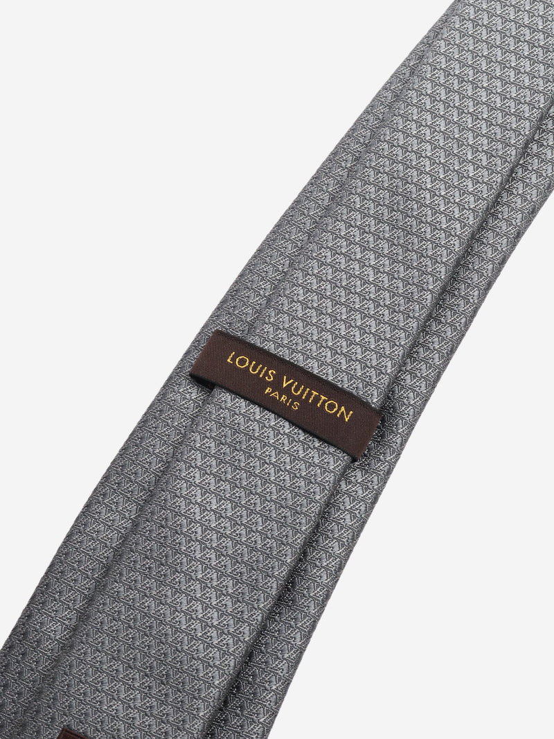 Grey silk tie Ties Louis Vuitton 