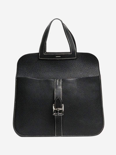 Black Halzan 31 bag Top Handle Bags Hermes 