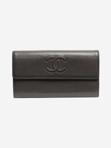 Chanel Grey 2012 CC wallet