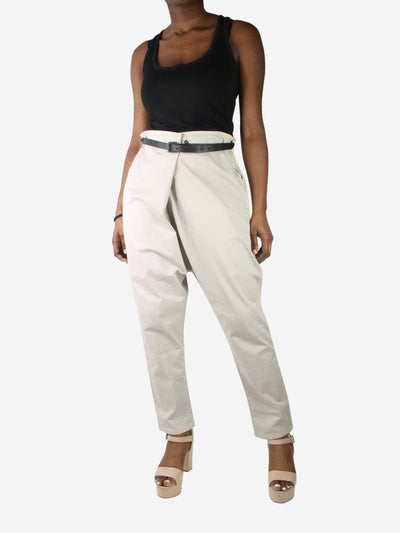 Neutral drop-crotch trousers - size M Trousers Album Di Famiglia 