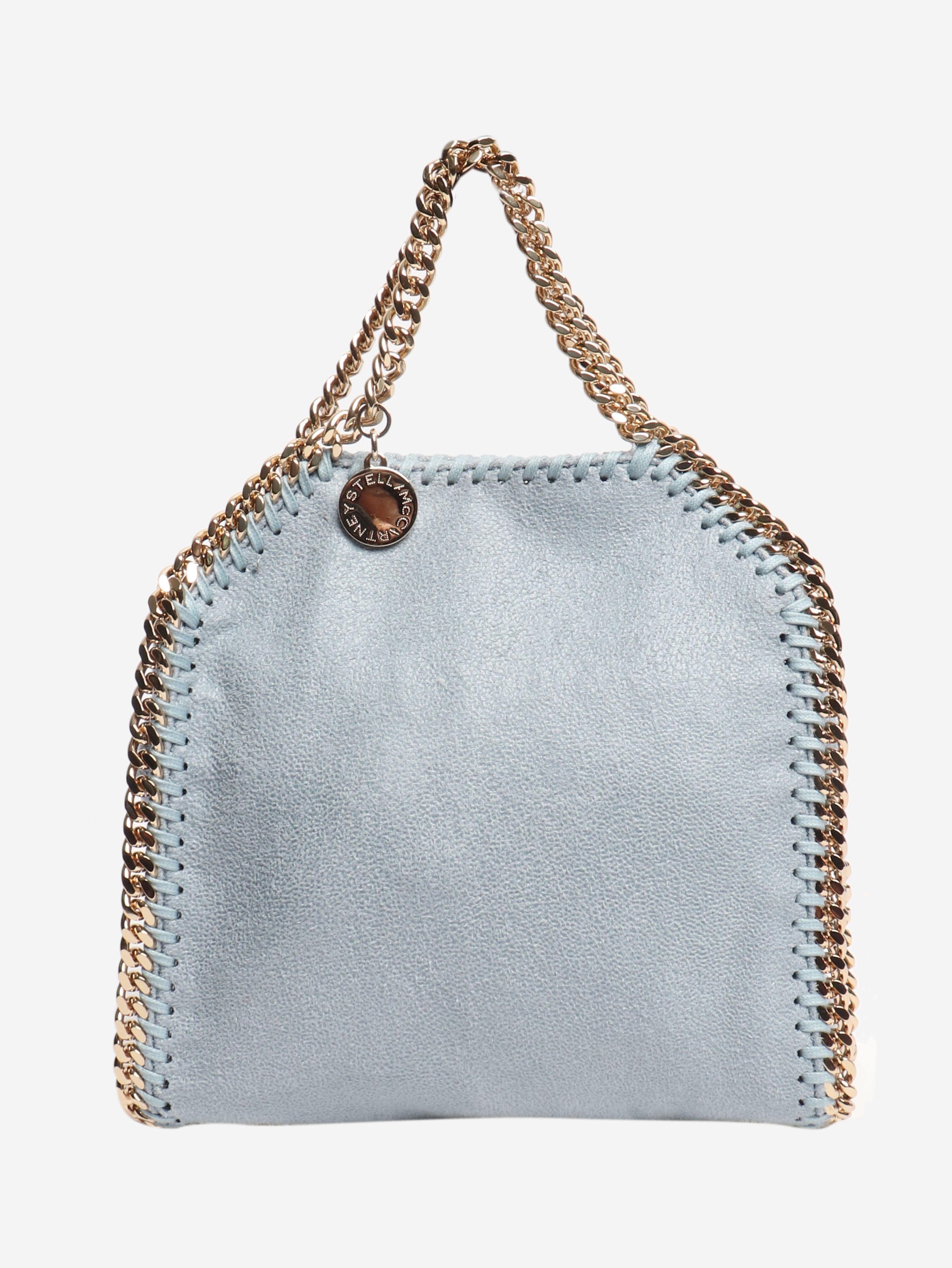 Stella McCartney pre-owned blue mini falabella tote bag | Sign of