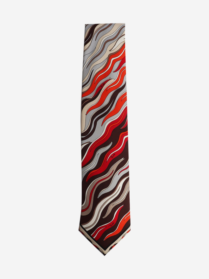 silk printed tie