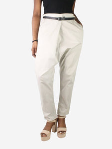 Album Di Famiglia Neutral drop-crotch trousers - size M