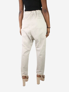 Album Di Famiglia Neutral drop-crotch trousers - size M