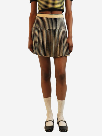 Houndstooth knit mini skirt - size S Skirts Miu Miu 