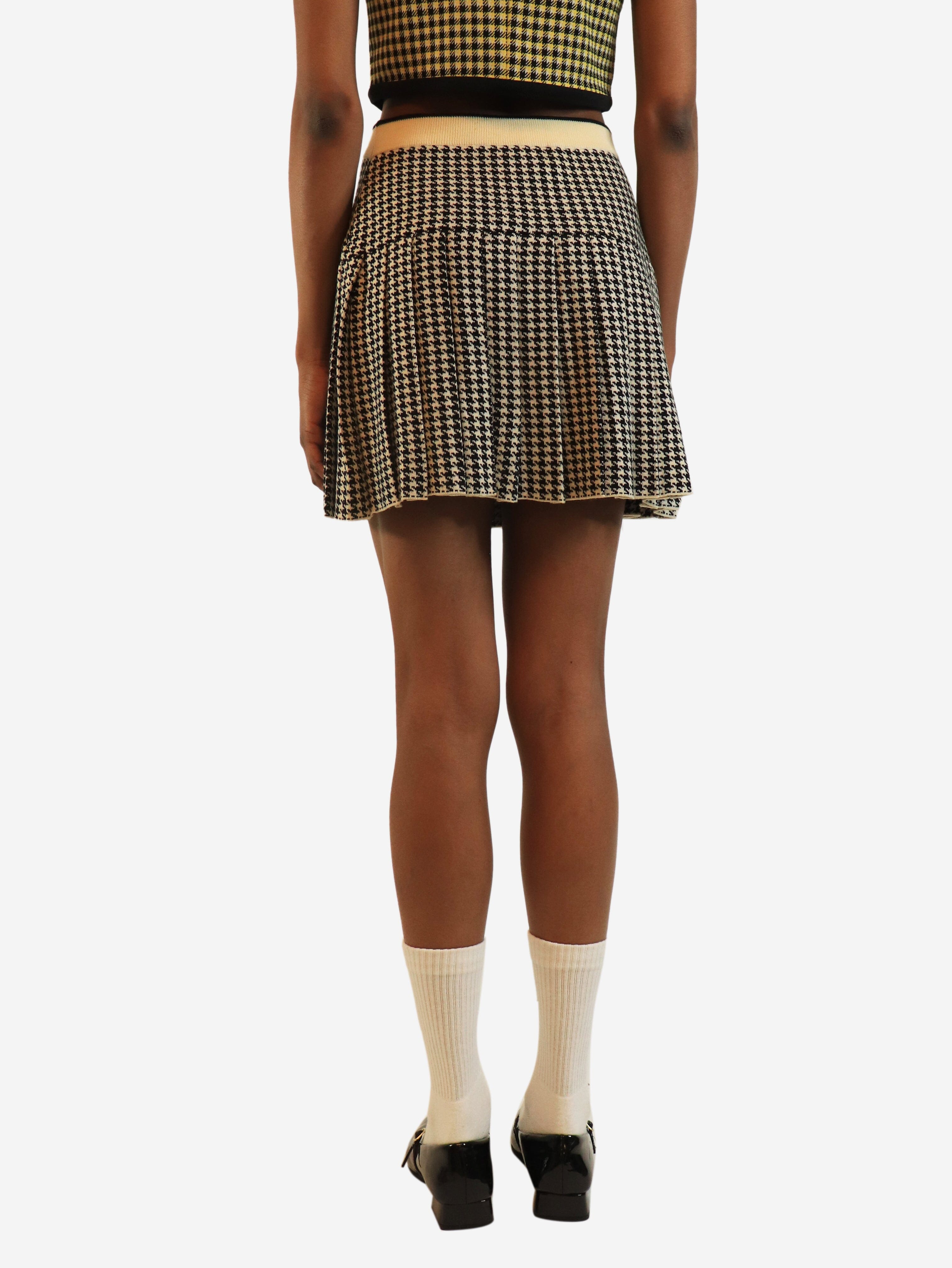 Houndstooth knit mini skirt - size S Skirts Miu Miu 