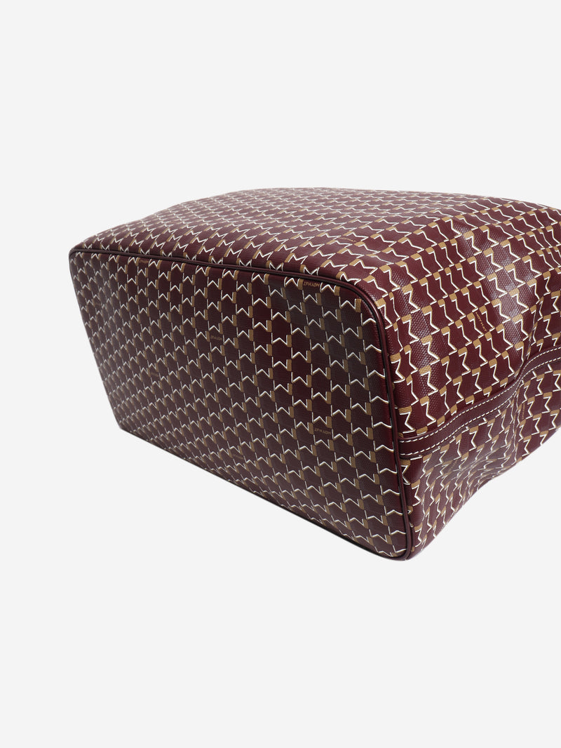 Burgundy M Tote PM