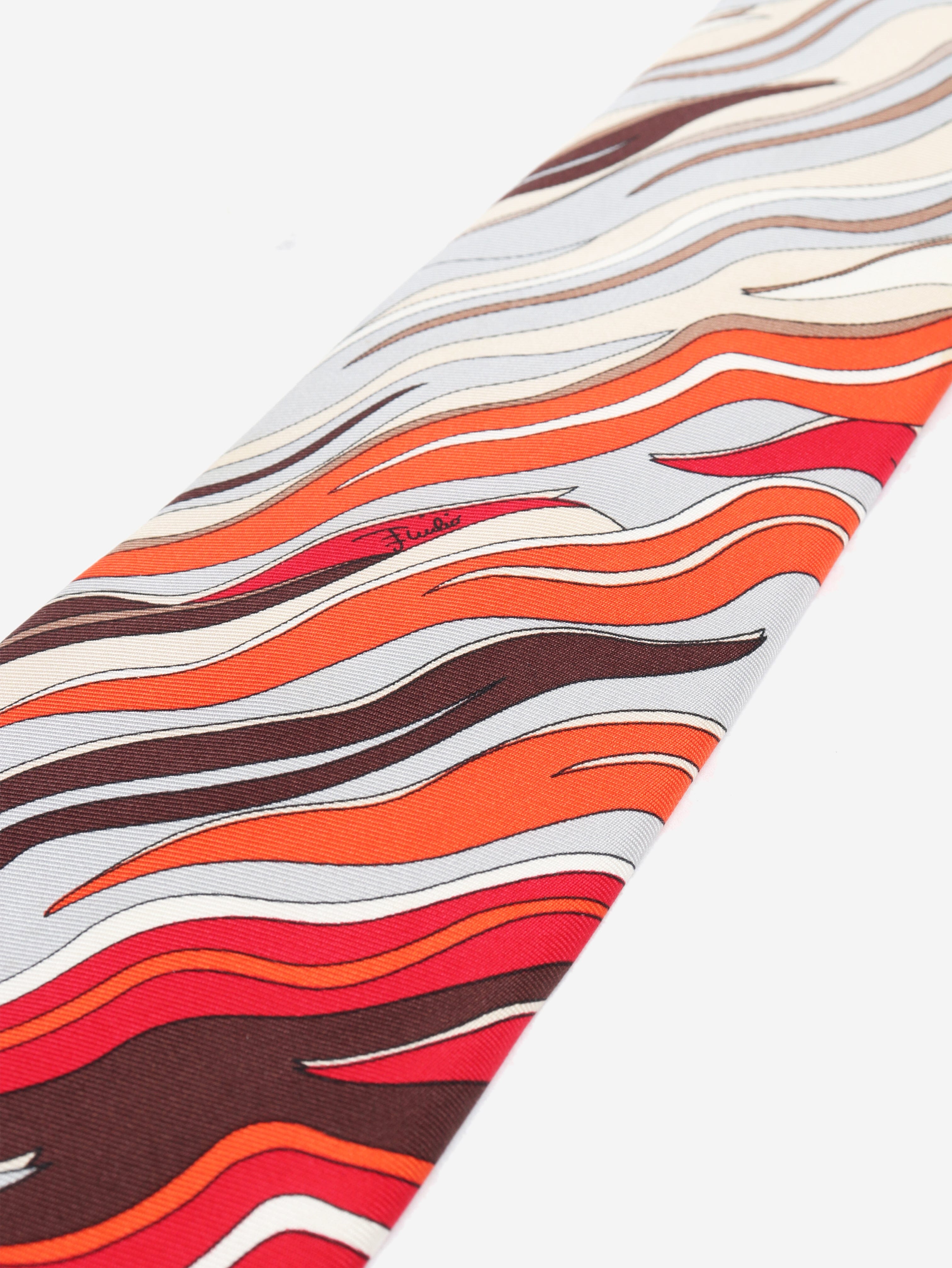 Multicolour silk printed tie Ties Emilio Pucci 