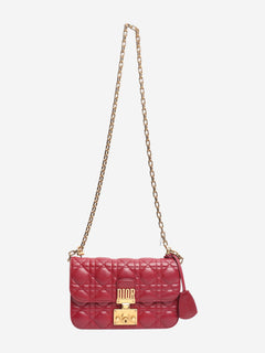 Burgundy New Rock Cannage-quilted bag Cross-body bags Dior 