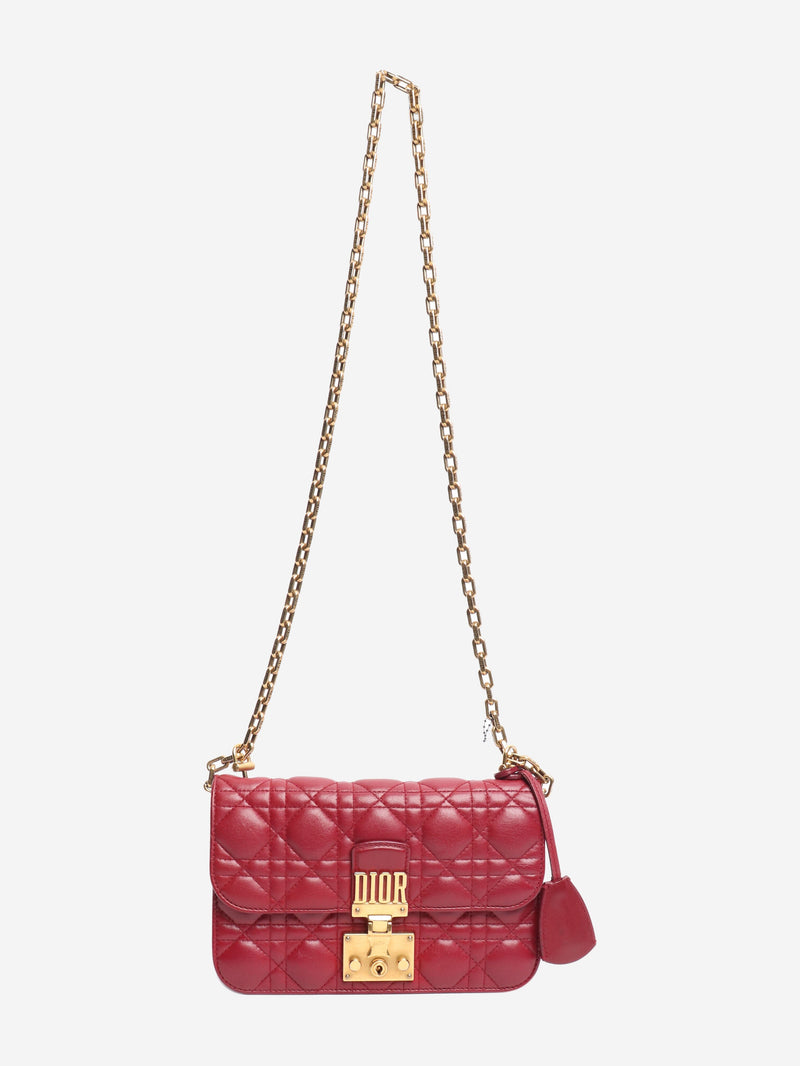 Burgundy New Rock Cannage-quilted bag Cross-body bags Dior 