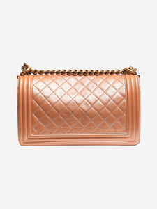 Chanel Pink 2014-2015 Iridescent boy bag