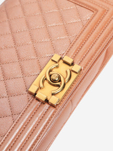 Chanel Pink 2014-2015 Iridescent boy bag