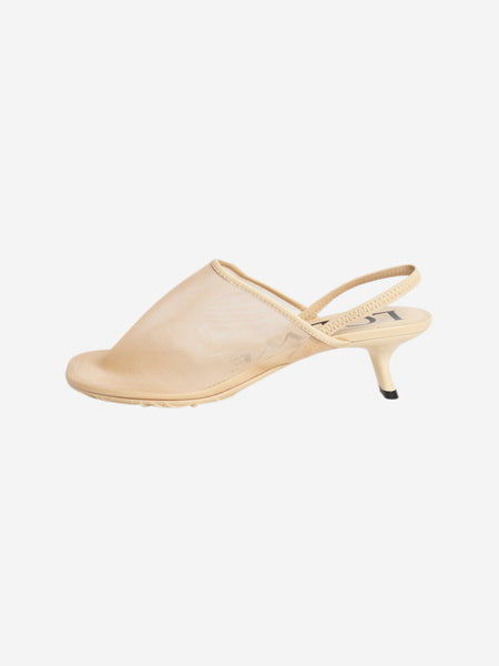 Neutral Peatal 45 mesh slingbacks - size UK 3 product image