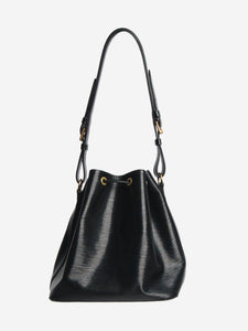 Louis Vuitton Black Noé bucket bag in Epi leather