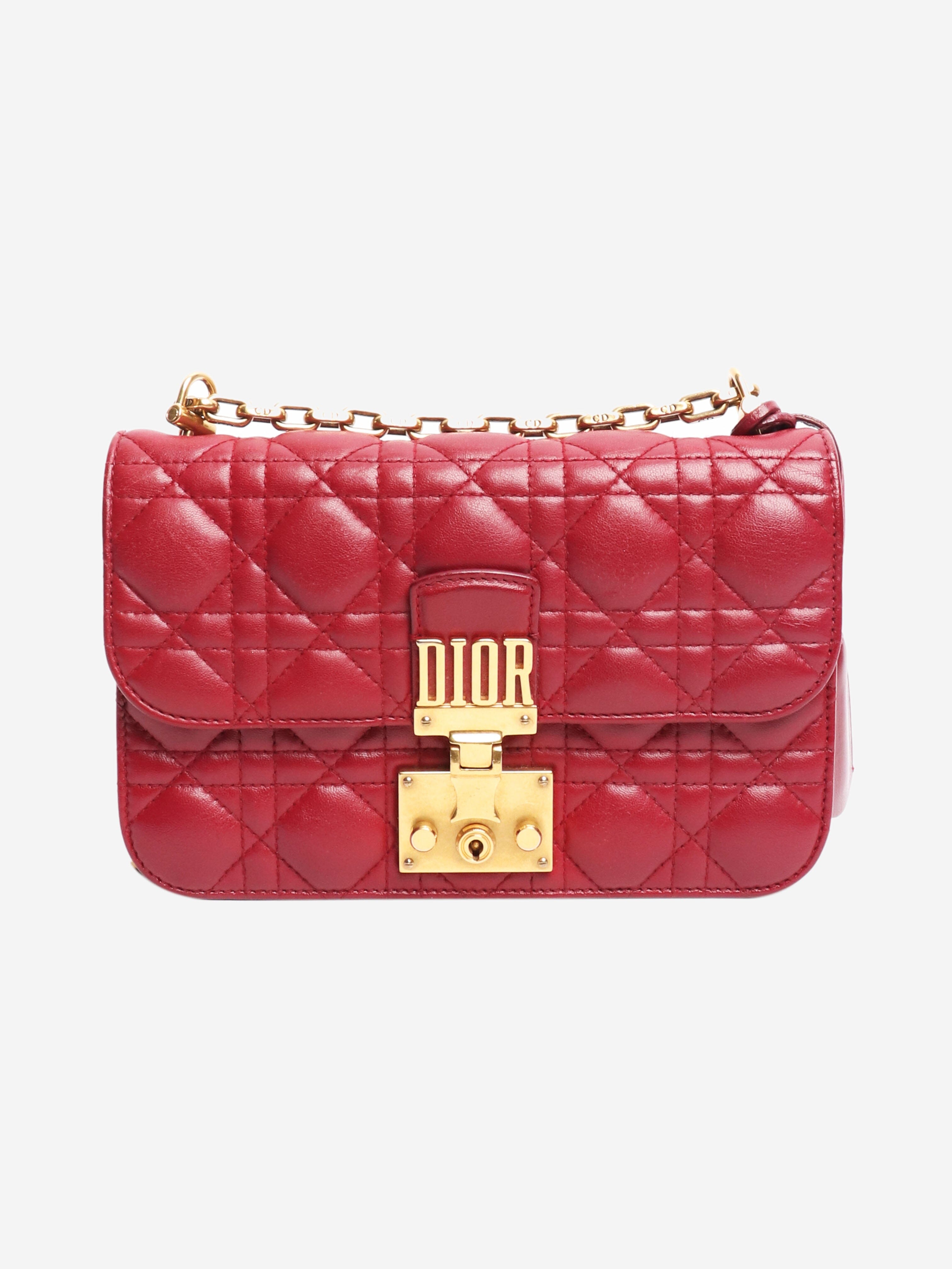 Burgundy New Rock Cannage-quilted bag Cross-body bags Dior 