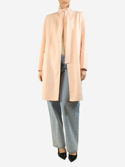Blush pink angora blend coat - size UK 10 Coats & Jackets Max Mara 