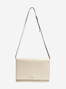 Joseph Cream leather flap bag