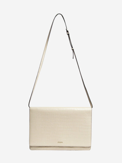 Cream leather flap bag Shoulder bags Joseph 