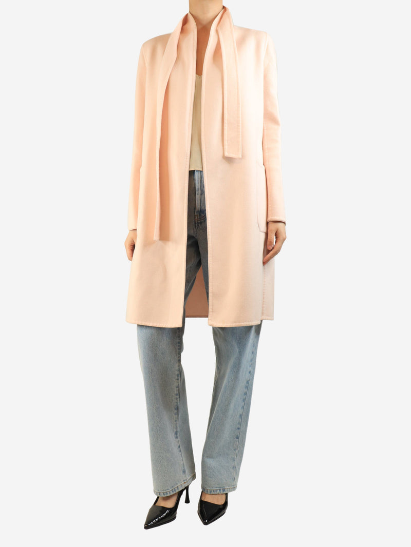 Blush pink angora blend coat - size UK 10 Coats & Jackets Max Mara 