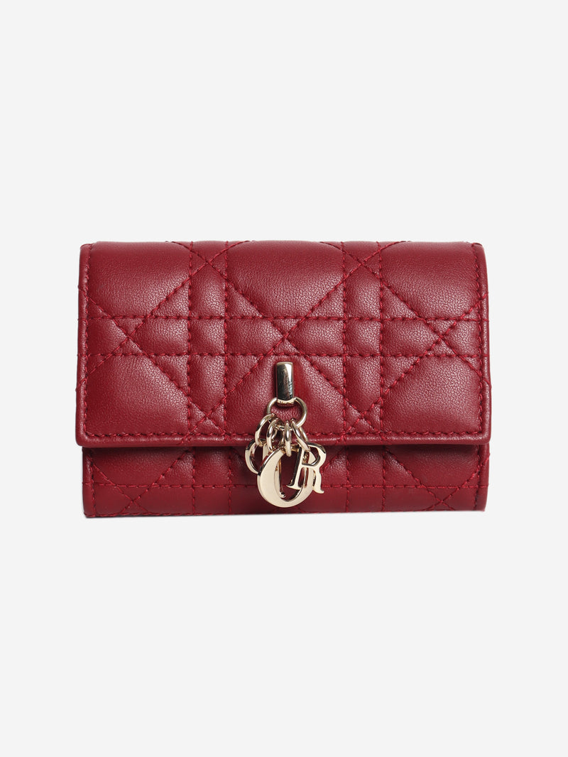 Cherry red My Dior Glycine wallet