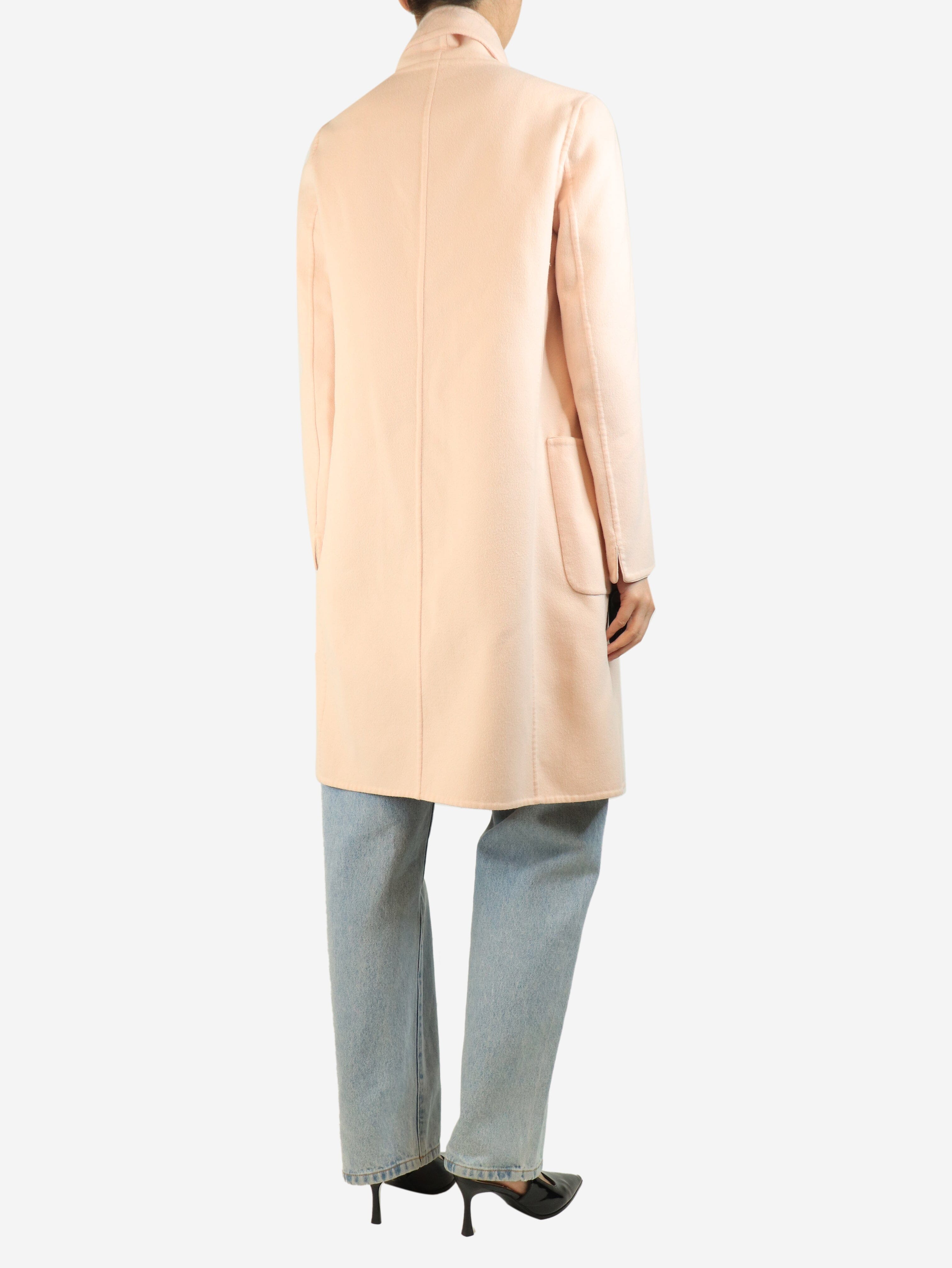Blush pink angora blend coat - size UK 10 Coats & Jackets Max Mara 