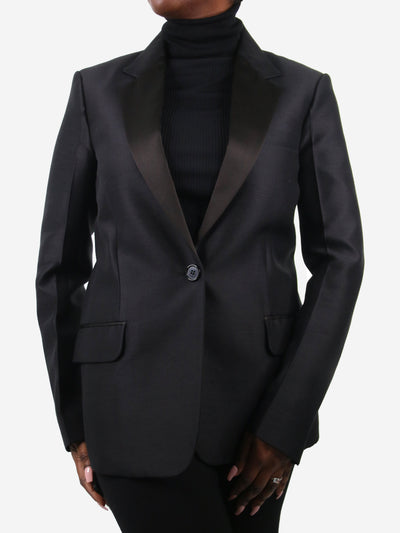 Black single-buttoned wool-blend blazer - size FR 42 Coats & Jackets Celine 