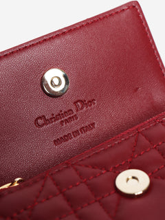 Cherry red My Dior Glycine wallet